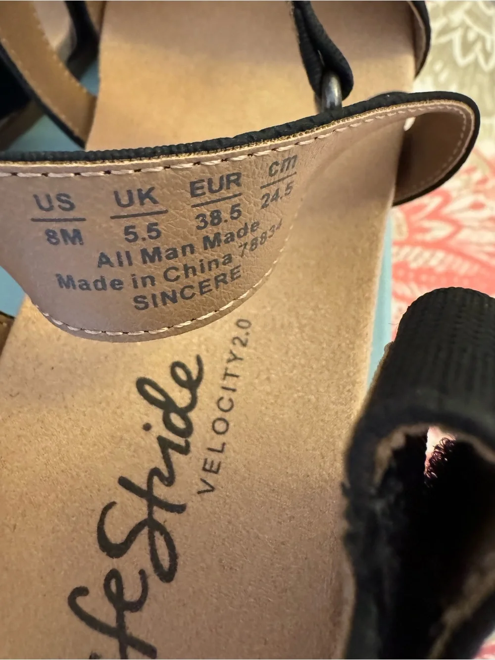 Life Stride Black Women’s Crisscross Slingback Sandals NWOT